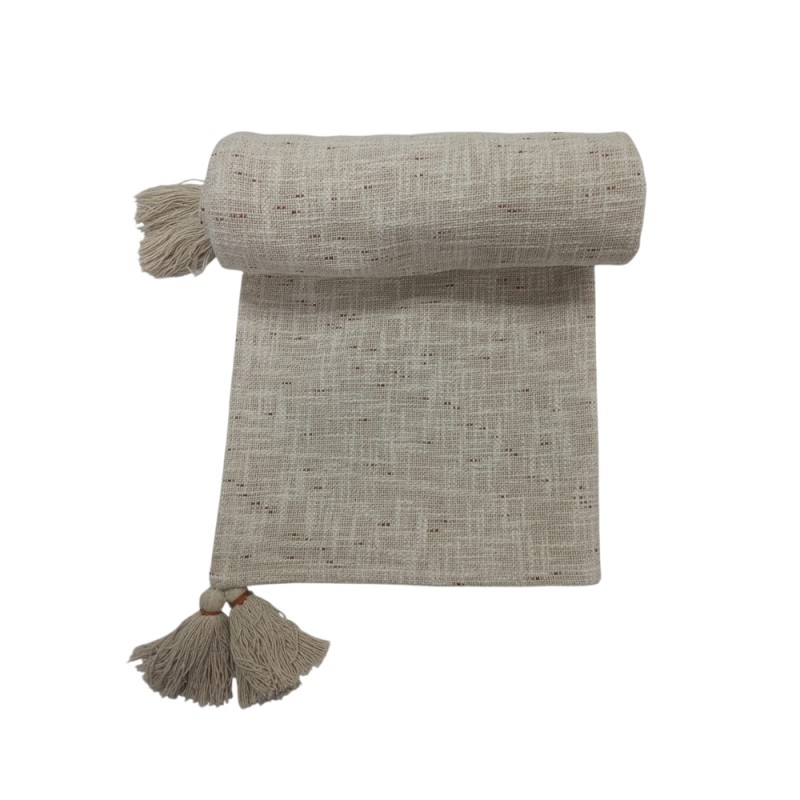 ASHA ΡΙΧΤΑΡΙ ΔΙΑΚΟΣΜΗΤΙΚΟ 130x170cm ΥΦΑΣΜΑ IVORY POLYESTER