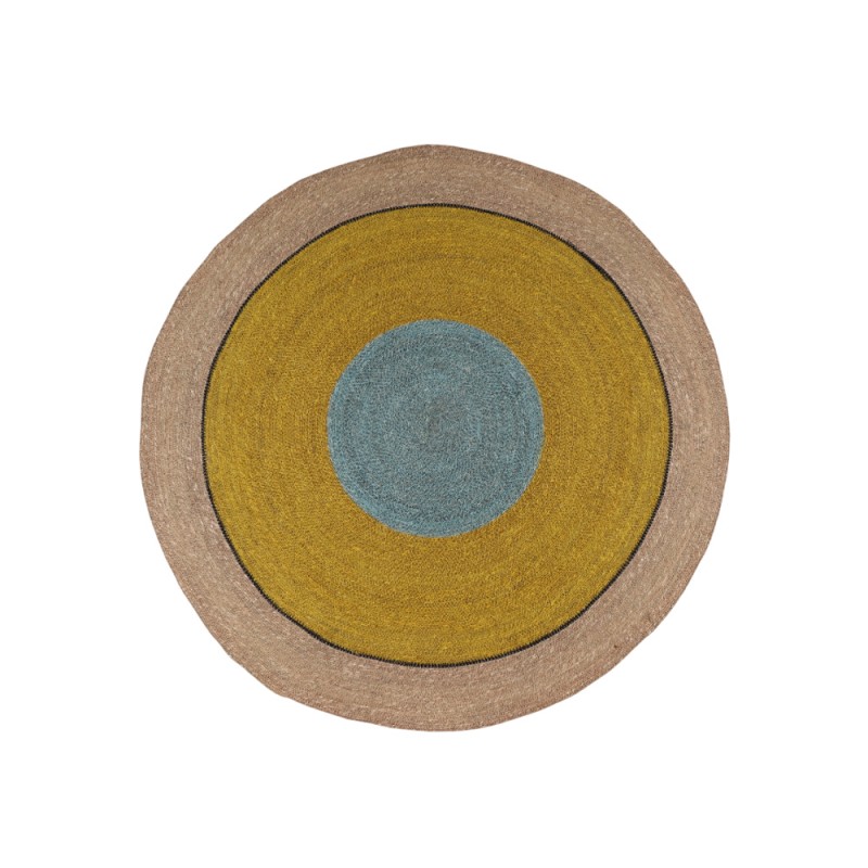 WAVEA ΧΑΛΑΚΙ 120x120cm SEAGRASS ΜΟΥΣΤΑΡΔΙ ΓΑΛΑΖΙΟ ΦΥΣΙΚΟ