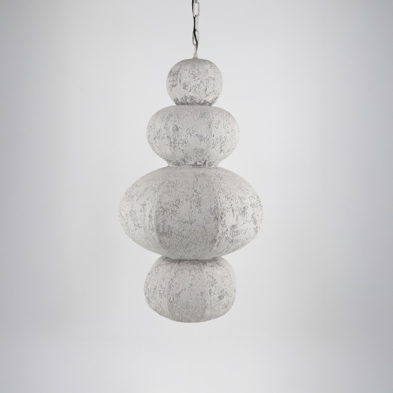 SORA ΦΩΤΙΣΤΙΚΟ ΟΡΟΦΗΣ 40x40x80.5cm ΣΙΔΕΡΟ ΛΕΥΚΟ ΑΝΤΙΚΕ