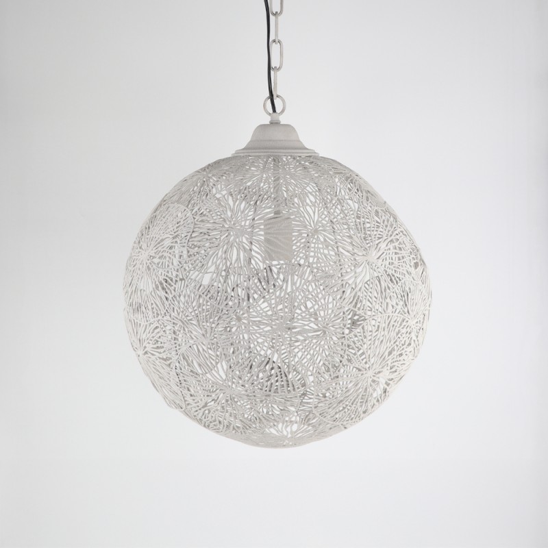 RONDA ΦΩΤΙΣΤΙΚΟ ΟΡΟΦΗΣ 46x46x52cm ΣΙΔΕΡΟ OFF WHITE