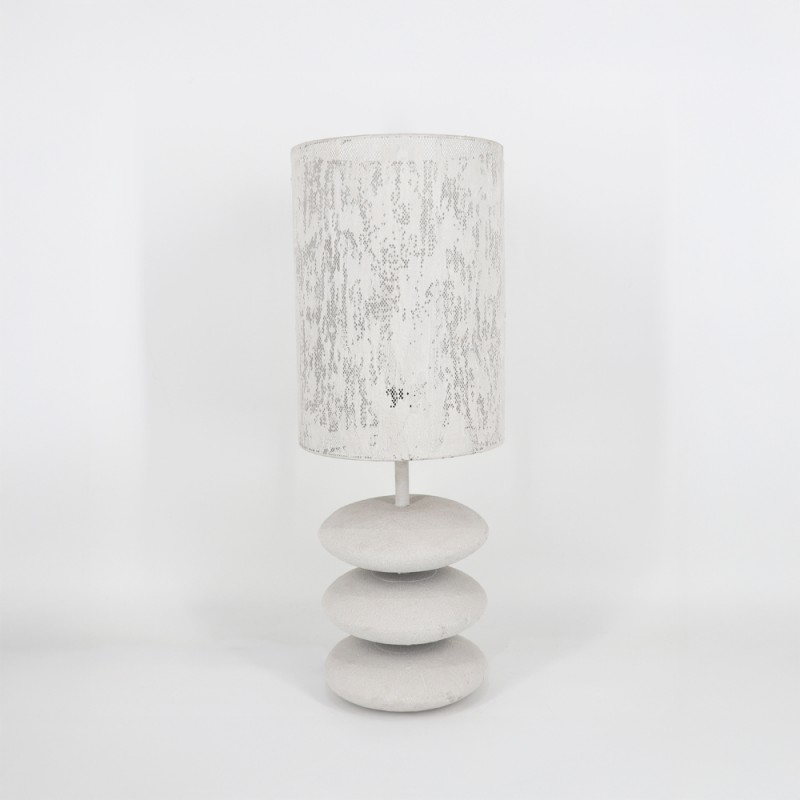 PALE ΦΩΤΙΣΤΙΚΟ ΕΠΙΤΡΑΠΕΖΙΟ 25x25x67cm ΣΙΔΕΡΟ ΛΕΥΚΟ