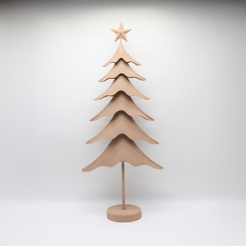 ΑΒΕΤΕ ΧΡΙΣΤΟΥΓΕΝΝΙΑΤΙΚΟ ΔΙΑΚΟΣΜΗΤΙΚΟ ΔΕΝΤΡΟ 35.5x15x83cm ΣΙΔΕΡΟ ΜΠΕΖ