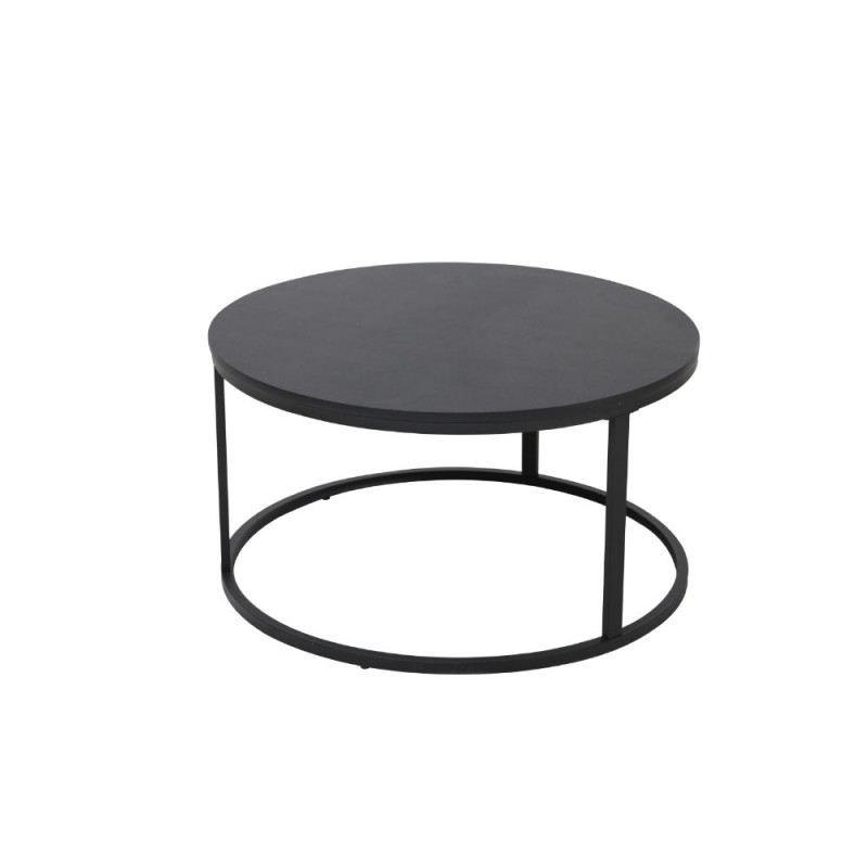 TONDO COFFEE TABLE ΜΑΥΡΟ D80xH40cm