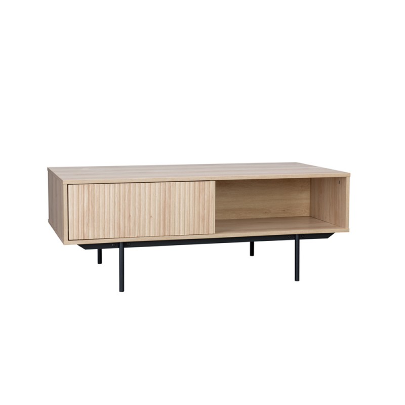 RIGOTE COFFEE TABLE 1ΣΥΡΤΑΡΙ SONOMA ΜΑΥΡΟ 120x59xH45cm