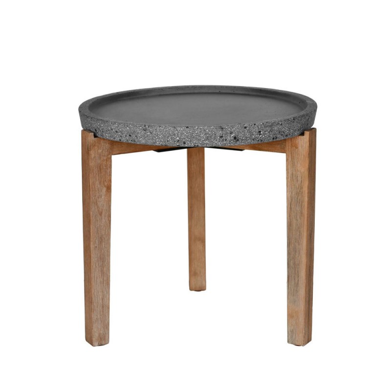 ORRIN COFFEE TABLE ΑΝΘΡΑΚΙ ΦΥΣΙΚΟ 53x53x48cm