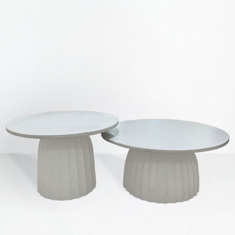 TOLEDO COFFEE TABLE ΛΕΥΚΟ ΜΕ PATTERN 60x60x38cm