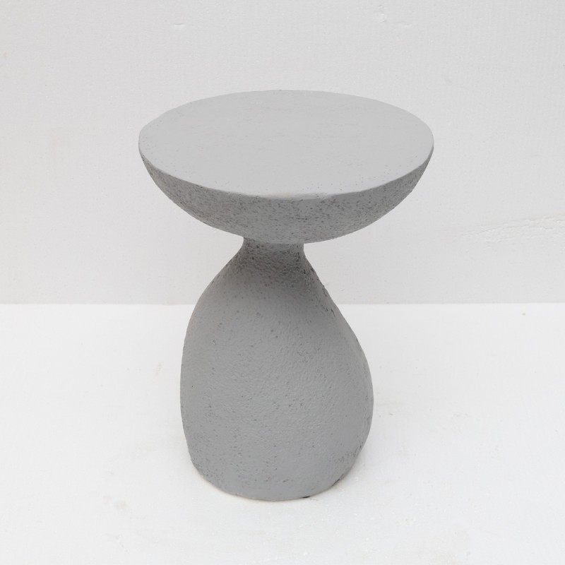 INDUSTRIAL SIDE TABLE ΓΚΡΙ ΑΝΟΙΧΤΟ 40.5x40.5x51cm