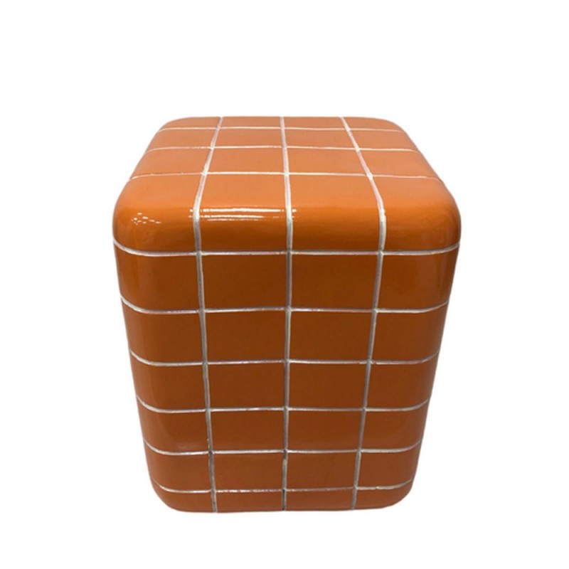 CUBIX SIDE TABLE ΚΑΦΕ 33.5x33.5x41cm