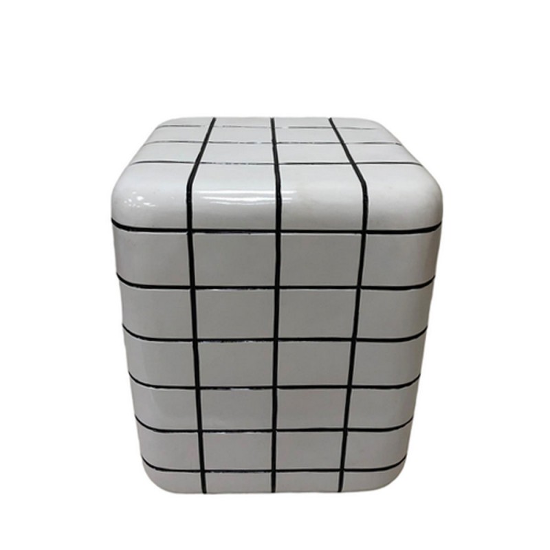 CUBIX SIDE TABLE ΛΕΥΚΟ 33.5x33.5x41cm