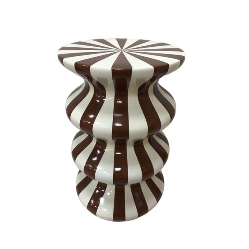 DULCE SIDE TABLE CREAM MOCCA 35x35x55cm