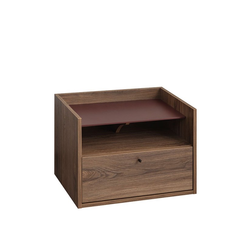 MARSALA ΚΟΜΟΔΙΝΟ 1ΠΟΡΤΑ 1ΡΑΦΙ ΚΑΡΥΔΙ 64x45xH45cm