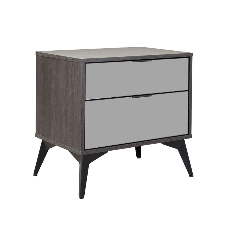 SPECCHIO ΚΟΜΟΔΙΝΟ 2ΣΥΡΤΑΡΙΑ ΜΑΥΡΟ OAK ΚΑΘΡΕΠΤΗΣ 58x39xH55cm