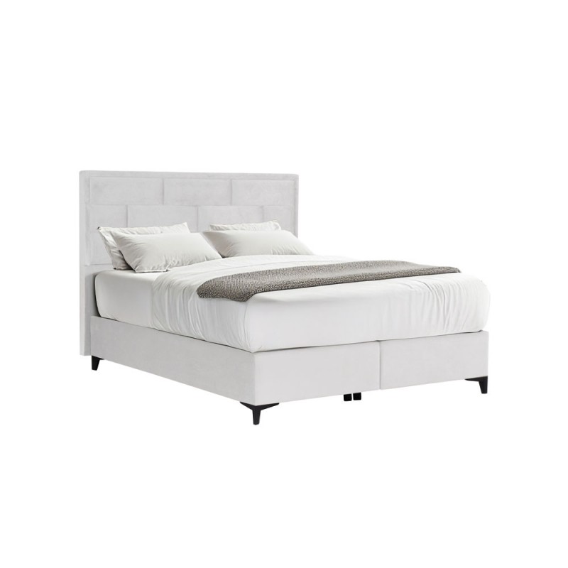 BRICK ΚΡΕΒΑΤΙ ΜΕ ΑΠΟΘΗΚ. ΧΩΡΟ (ΓΙΑ ΣΤΡΩΜΑ 160x200cm) OFF WHITE 16-450 215x165x121cm