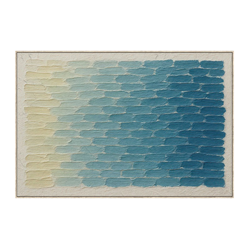 CALME ΠΙΝΑΚΑΣ ΔΙΑΚΟΣΜΗΤΙΚΟΣ ΜΕ ΚΟΡΝΙΖΑ 80x120x4cm ΚΑΜΒΑΣ ΜΠΛΕ ΜΠΕΖ PS