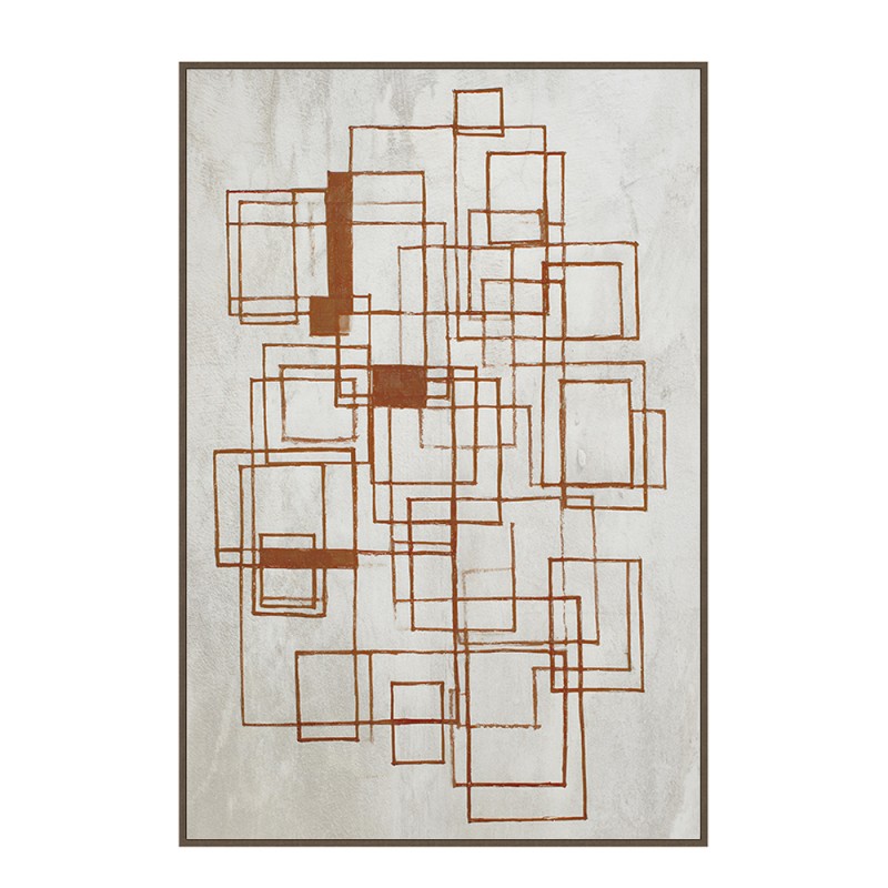 ROTA ΠΙΝΑΚΑΣ ΔΙΑΚΟΣΜΗΤΙΚΟΣ ΜΕ ΚΟΡΝΙΖΑ 80x120x4cm ΚΑΜΒΑΣ ΓΚΡΙ ΕΚΑΙ PS