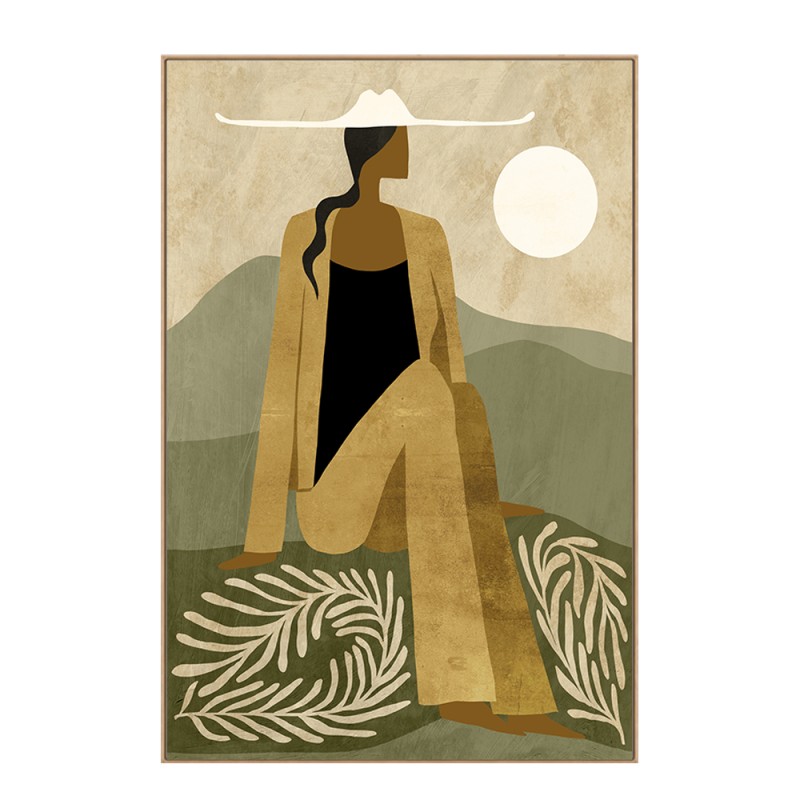 AUREA ΠΙΝΑΚΑΣ ΔΙΑΚΟΣΜΗΤΙΚΟΣ ΜΕ ΚΟΡΝΙΖΑ 80x120x4cm ΚΑΜΒΑΣ ΠΟΛΥΧΡΩΜΟ PS