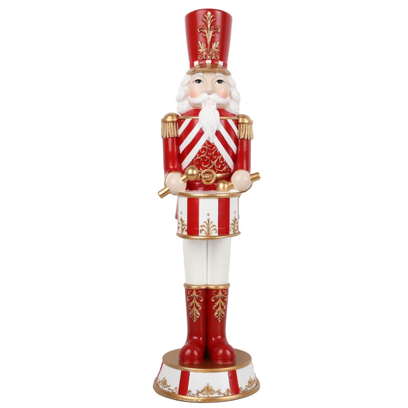 VALOR ΧΡΙΣΤΟΥΓΕΝΝΙΑΤΙΚΟ ΔΙΑΚΟΣΜΗΤΙΚΟ ΚΑΡΥΟΘΡΑΥΣΤΗΣ 19.5x18.5x80cm POLYRESIN ΚΟΚΚΙΝΟ ΑΣΠΡΟ