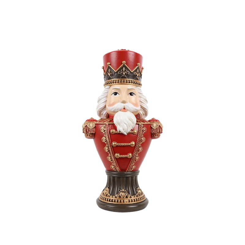 CHEER ΧΡΙΣΤΟΥΓΕΝΝΙΑΤΙΚΟ ΔΙΑΚΟΣΜΗΤΙΚΟ ΚΑΡΥΟΘΡΑΥΣΤΗΣ 12x8.5x23.8cm POLYRESIN ΠΟΛΥΧΡΩΜΟ