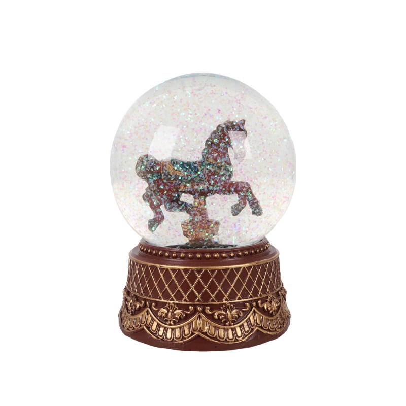 NEVE ΧΡΙΣΤΟΥΓΕΝΝΙΑΤΙΚΟ ΔΙΑΚΟΣΜΗΤΙΚΟ ΚΟΥΝΙΣΤΟ ΑΛΟΓΟ 12x12x17.5cm POLYRESIN ΠΟΛΥΧΡΩΜΟ