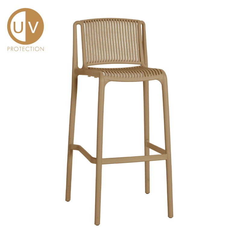 POLLY ΣΚΑΜΠΩ BAR BEIGE 52,5x49xH100,5cm