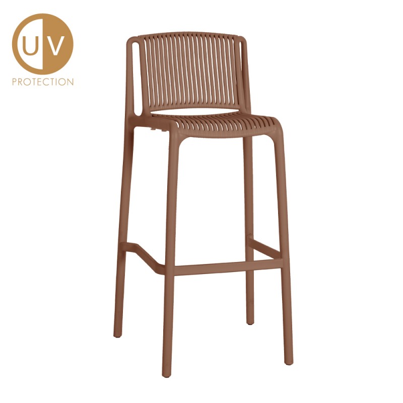 POLLY ΣΚΑΜΠΩ BAR TERRACOTTA 52,5x49xH100,5cm