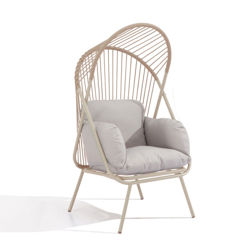 SUN ΠΟΛΥΘΡΟΝΑ BEIGE 75x69x135.5cm