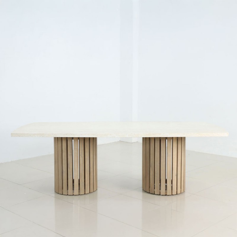 PORTO ΤΡΑΠΕΖΙ ΛΕΥΚΟ 240x110x80cm