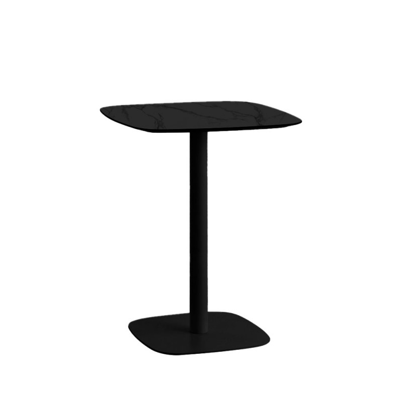 QUADRA ΤΡΑΠΕΖΙ ΜΑΥΡΟ ΠΕΤΡΑ 60x60x74cm