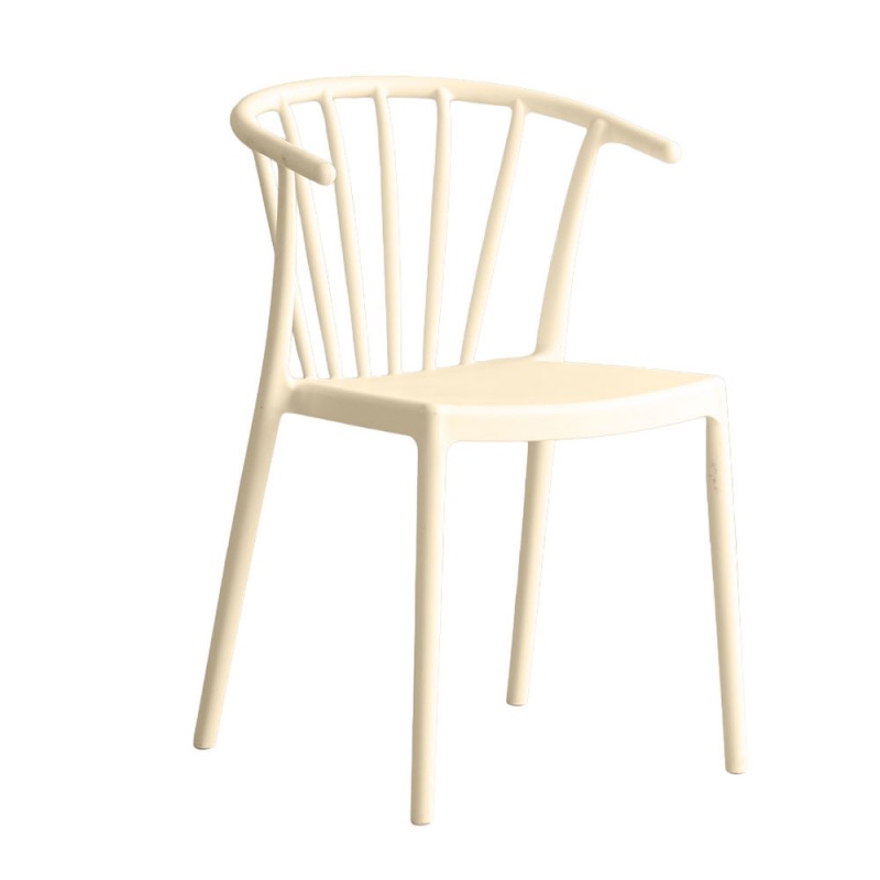 RAYA ΚΑΡΕΚΛΑ OFF WHITE 53x51x77.5cm