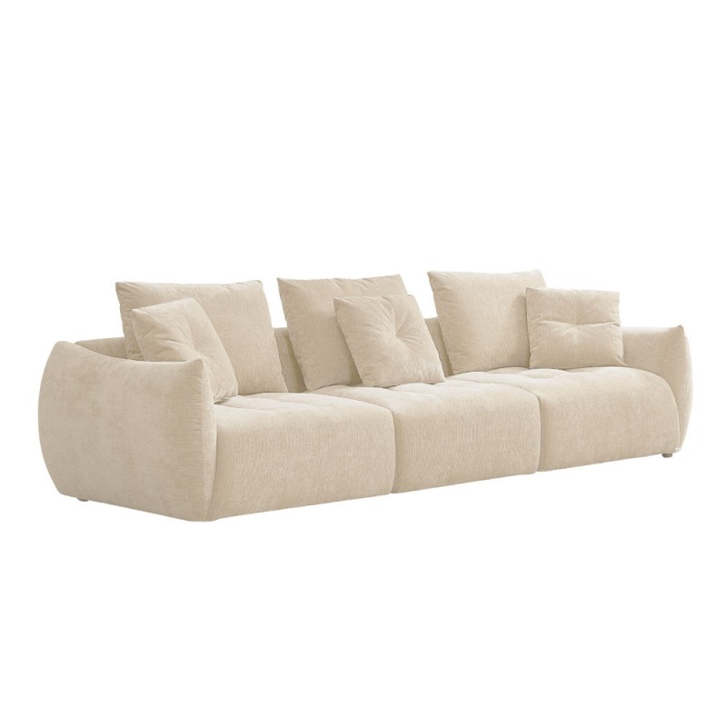 PILLOW ΚΑΝΑΠΕΣ 3ΘΕΣΙΟΣ BEIGE 313x100x89cm