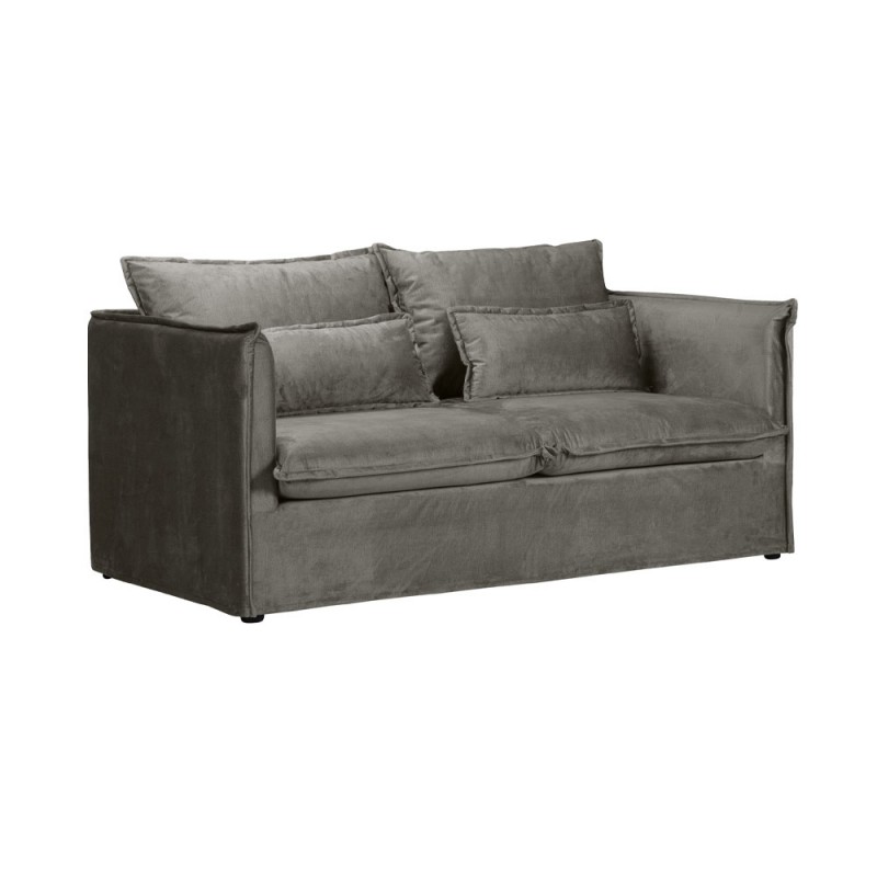 ONE   ONLY ΚΑΝΑΠΕΣ 2ΘΕΣΙΟΣ ΜΕ ΑΠΟΣΥΡΟΜΕΝΟ ΓΚΡΙ 176x90xH87cm