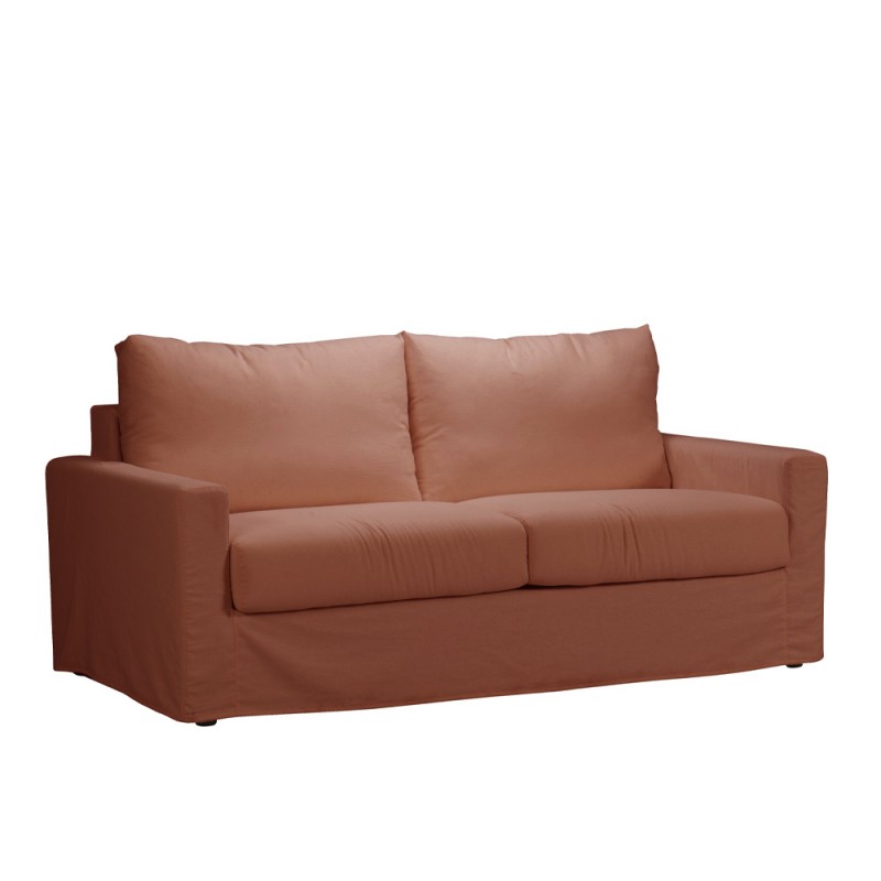 ITHAKI ΚΑΝΑΠΕΣ ΚΡΕΒΑΤΙ 3ΘΕΣΙΟΣ TERRACOTTA SCALA 57 190x94x90cm