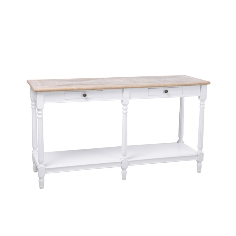 HISTORY ΚΟΝΣΟΛΑ ΛΕΥΚΟ ΦΥΣΙΚΟ 143x48xH79cm