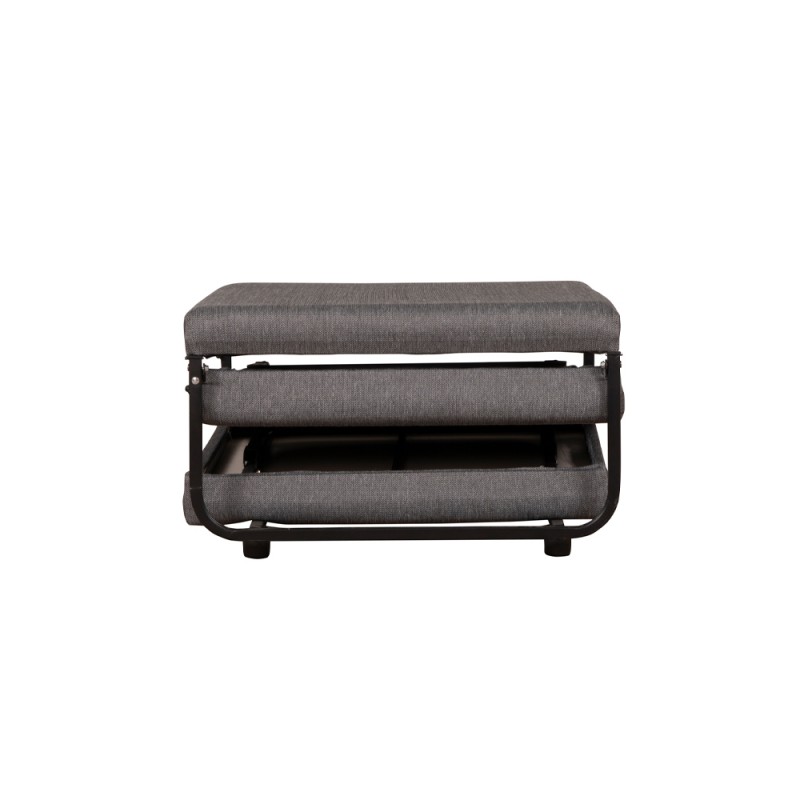 FOLD ΠΟΥΦ ΚΡΕΒΑΤΙ ΑΝΑΔΙΠΛΟΜΕΝΟ ΓΚΡΙ 07-651 70x72xH43cm