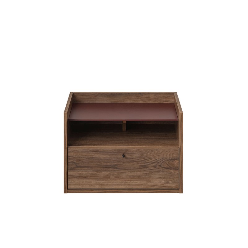 MARSALA ΚΟΜΟΔΙΝΟ 1ΠΟΡΤΑ 1ΡΑΦΙ ΚΑΡΥΔΙ 64x45xH45cm