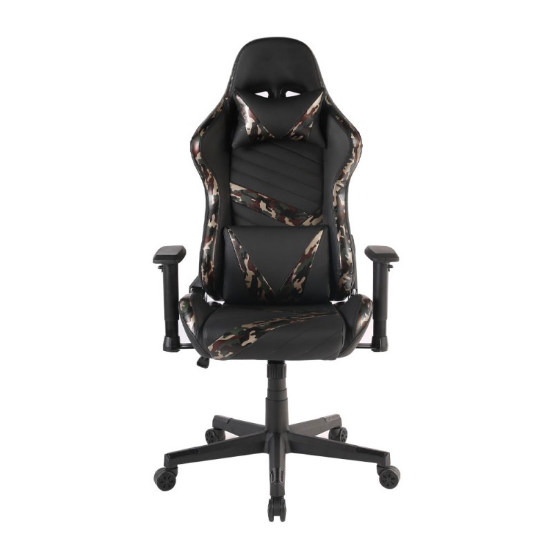 DYSKORD ΚΑΡΕΚΛΑ GAMING ΓΡΑΦΕΙΟΥ ΜΑΥΡΟ ΜΕ PATTERN 50x74xH127/137cm