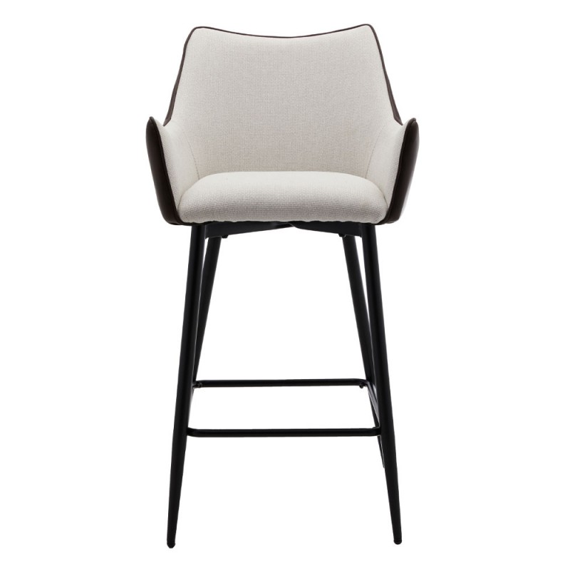 MALONE ΣΚΑΜΠΩ BAR ΓΚΡΙ ΑΝΟΙΧΤΟ ΚΑΦΕ ΣΚΟΥΡΟ 38x51xH96cm