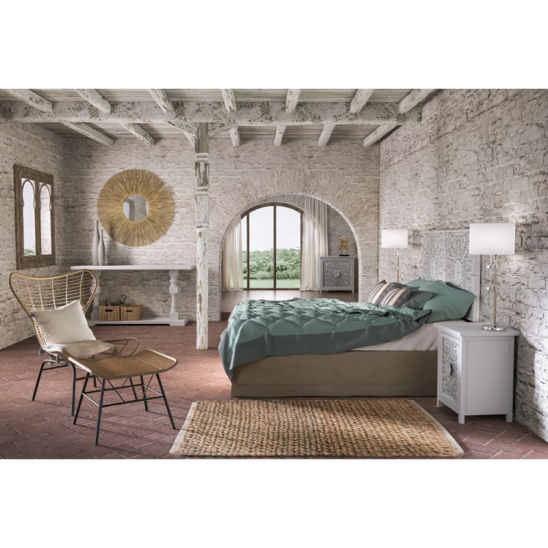 INTERNO ΒΑΣΗ ΜΕ ΑΠΟΘΗΚ.ΧΩΡΟ 160x200cm ΓΚΡΙ ΚΑΦΕ 20-914 200x160xH34cm