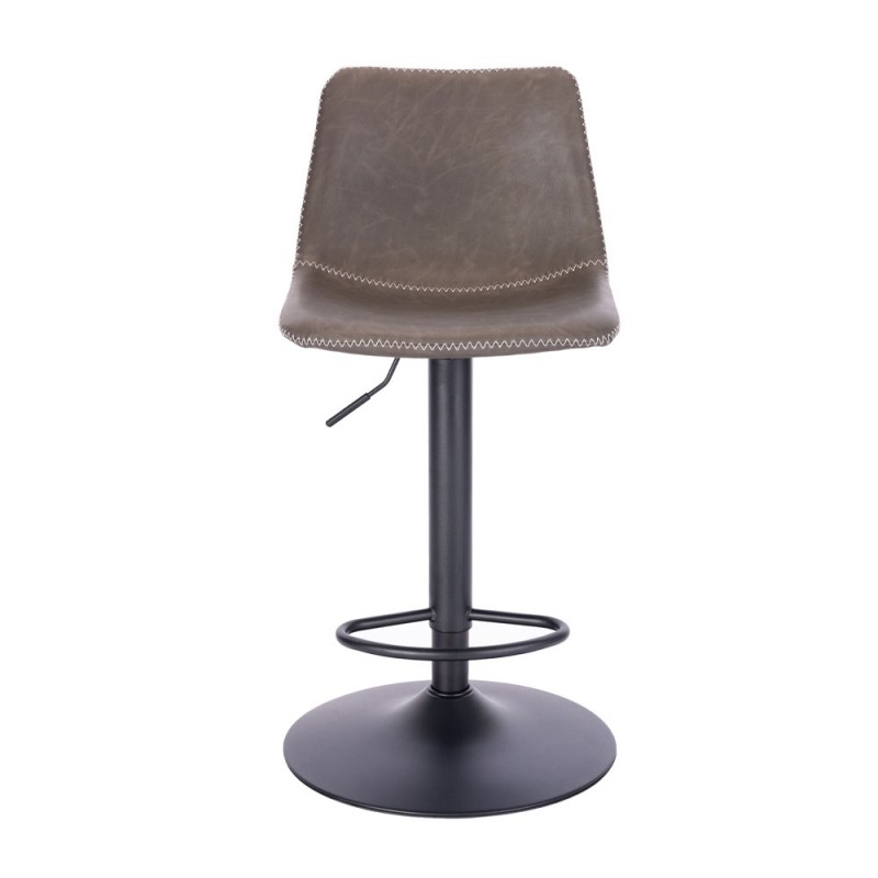 ASTI ΣΚΑΜΠΩ BAR ΚΑΦΕ ANTIQUE WASHED ΜΑΥΡΟ 42x49xH109,5cm