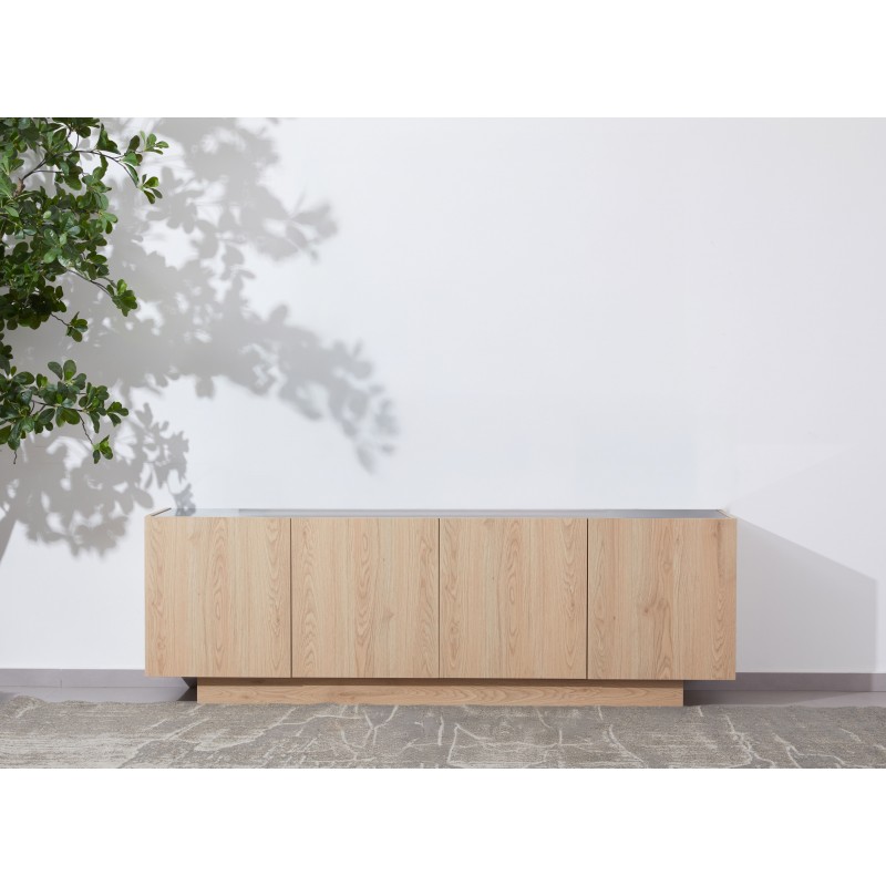 CUBIUS TV STAND 4ΠΟΡΤΕΣ ΦΥΣΙΚΟ 182x39xH59cm