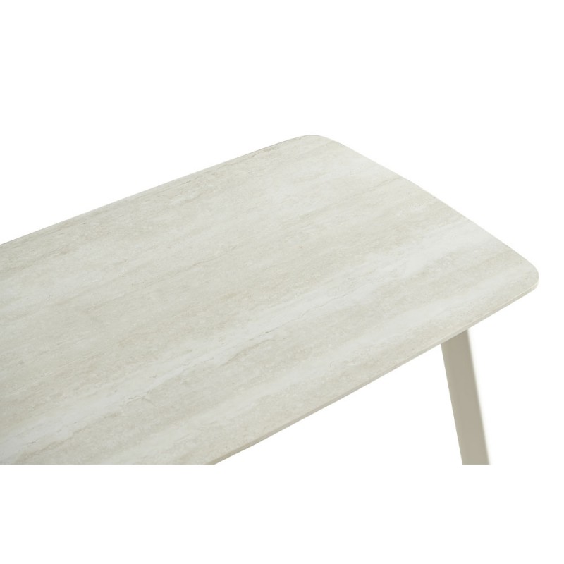 JOIN ME ΤΡΑΠΕΖΙ BEIGE ΜΕ ΟΨΗ ΜΑΡΜΑΡΟΥ 120x70x76.5