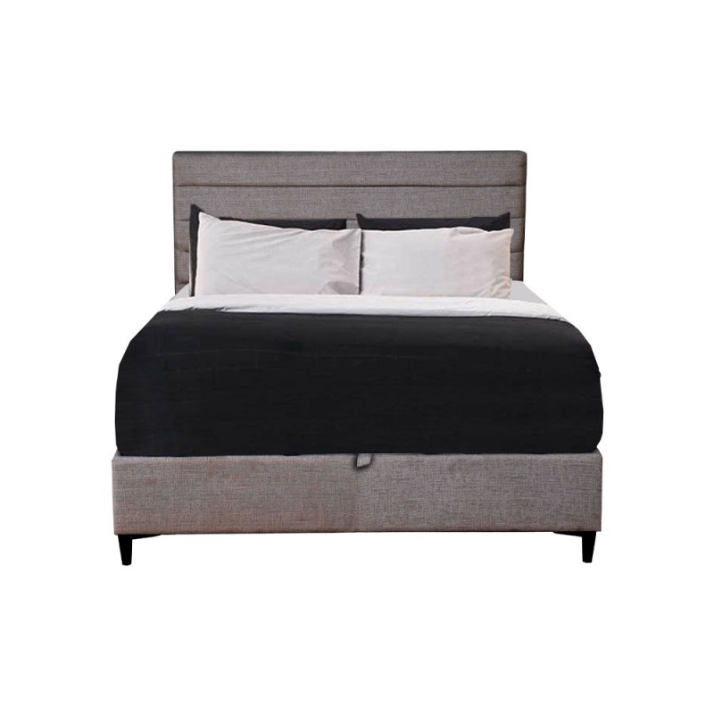 STRATTA ΚΡΕΒΑΤΙ ΜΕ ΑΠΟΘΗΚ. ΧΩΡΟ (ΓΙΑ ΣΤΡΩΜΑ 120x200cm) ΓΚΡΙ 34-900 208x127x121