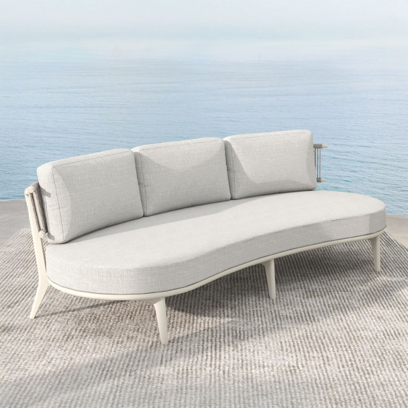 LA LUNA ΣΑΛΟΝΙ SET 1+2+1 OFF WHITE