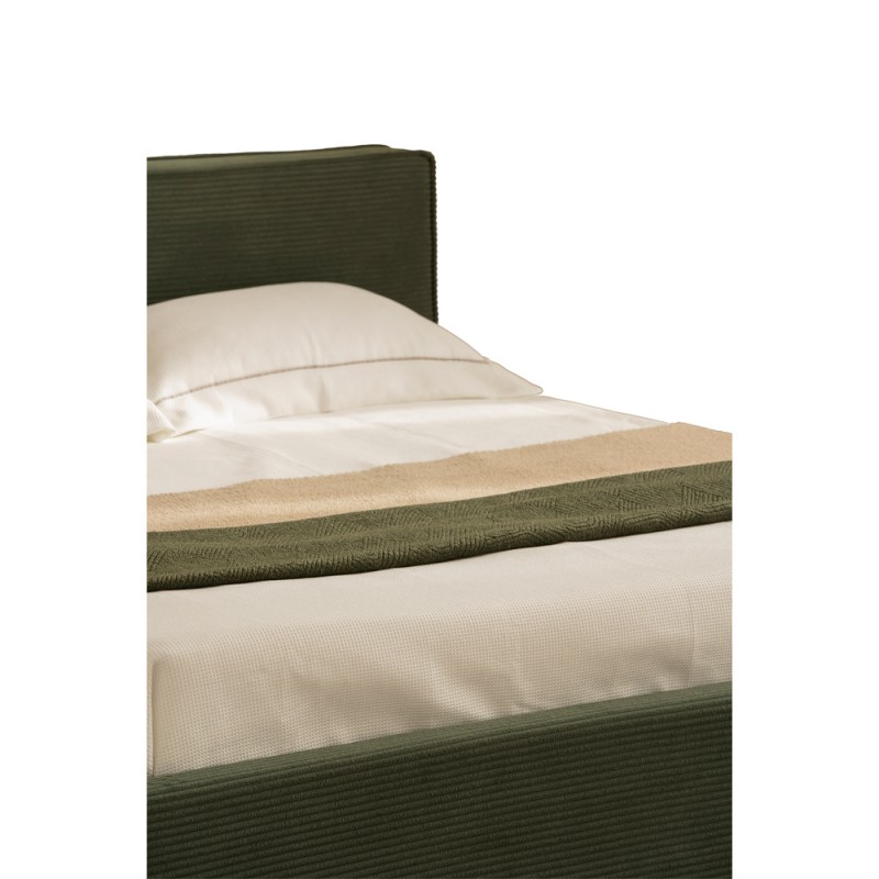 PUZZLE ΚΡΕΒΑΤΙ (ΓΙΑ ΣΤΡΩΜΑ 160x200cm) ΛΑΔΙ BEIGE 223x176x106cm