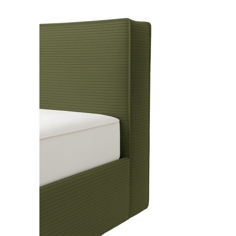 PUZZLE ΚΡΕΒΑΤΙ (ΓΙΑ ΣΤΡΩΜΑ 160x200cm) ΛΑΔΙ BEIGE 223x176x106cm