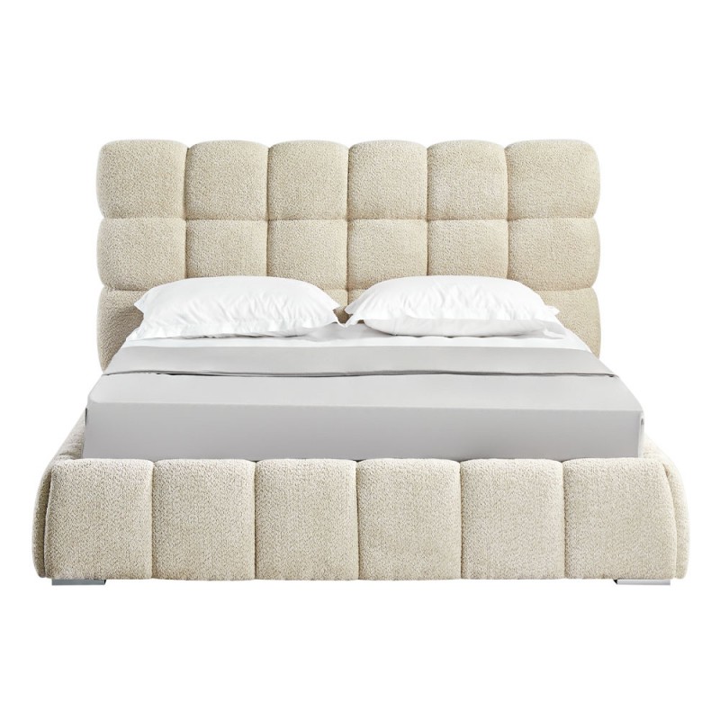 PUFFY ΚΡΕΒΑΤΙ (ΓΙΑ ΣΤΡΩΜΑ 160x200cm) BEIGE 228x188x120cm