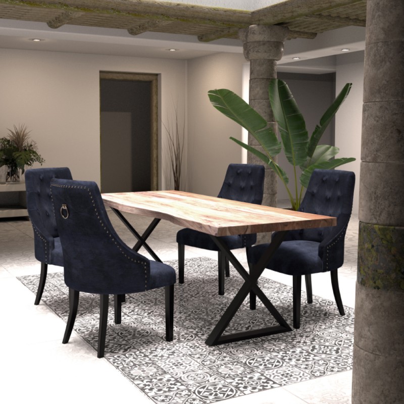 RETRO ΚΑΡΕΚΛΑ ΜΑΥΡΟ 56x63x93cm