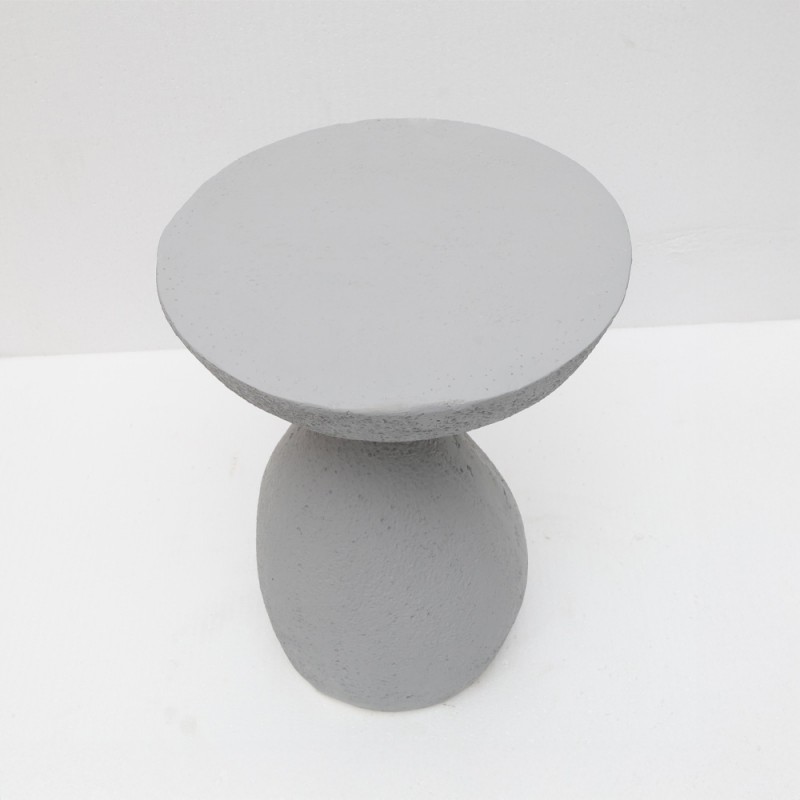 INDUSTRIAL SIDE TABLE ΓΚΡΙ ΑΝΟΙΧΤΟ 40.5x40.5x51cm