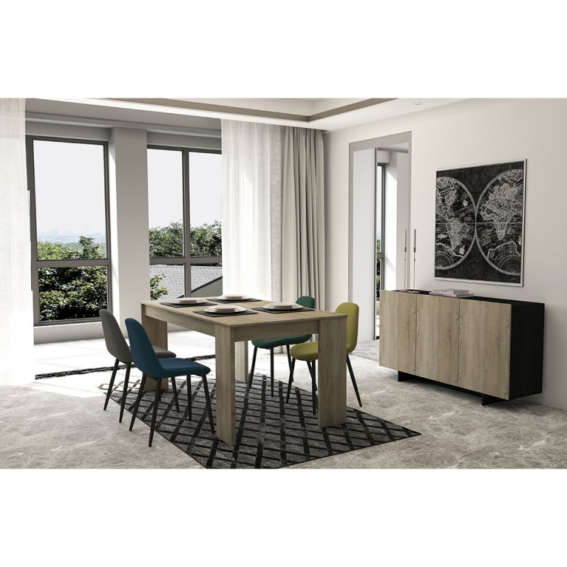 MAP ΠΙΝΑΚΑΣ ΔΙΑΚΟΣΜΗΣΗΣ 100x100x5cm ΚΑΜΒΑΣ ΜΑΥΡΟ ΑΣΗΜΙ ΞΥΛΟ