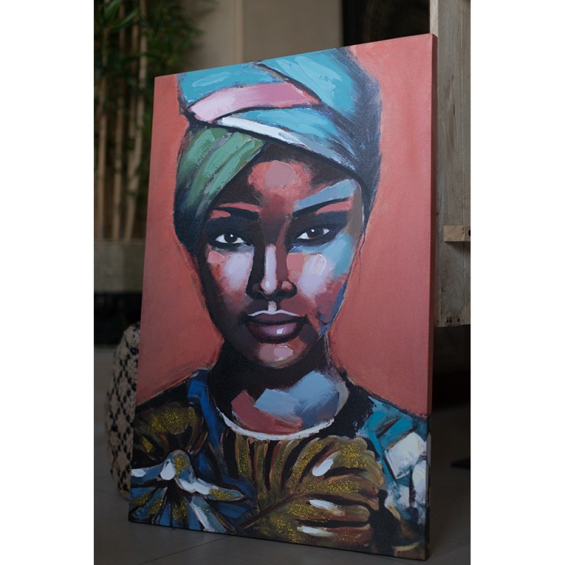 KENYA ΠΙΝΑΚΑΣ ΔΙΑΚΟΣΜΗΣΗΣ 60x90x3cm ΚΑΜΒΑΣ ΠΟΛΥΧΡΩΜΟ ΞΥΛΟ